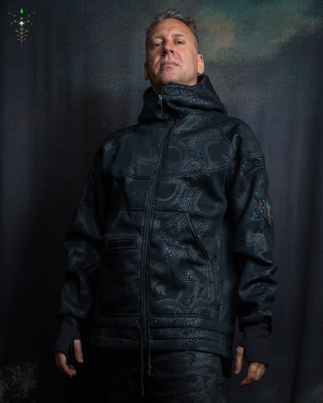 Hoodie Men / NEPTUNE Cotton Neoprene - BLAK DRAGONS